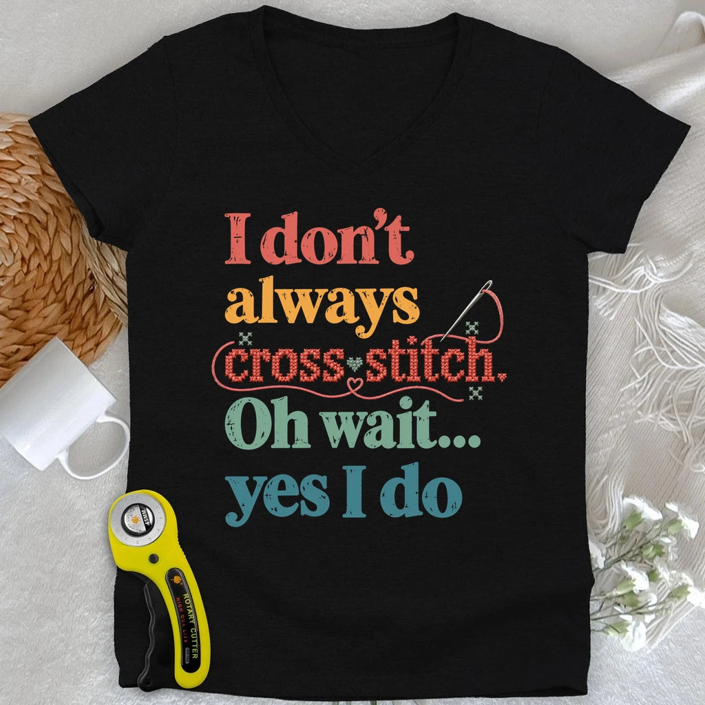The Cross Stitch Life Lady V-neck