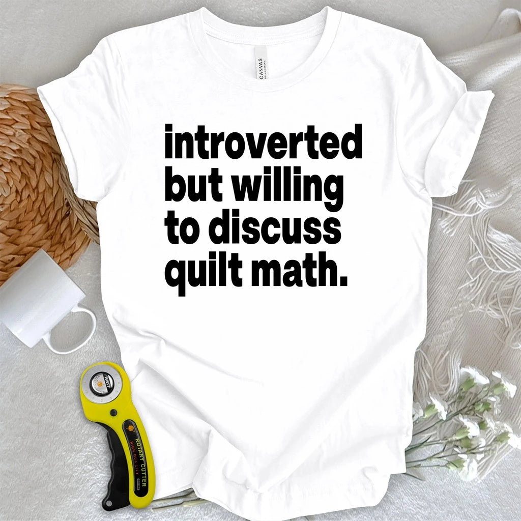 Introverted Quilt Math T-shirt