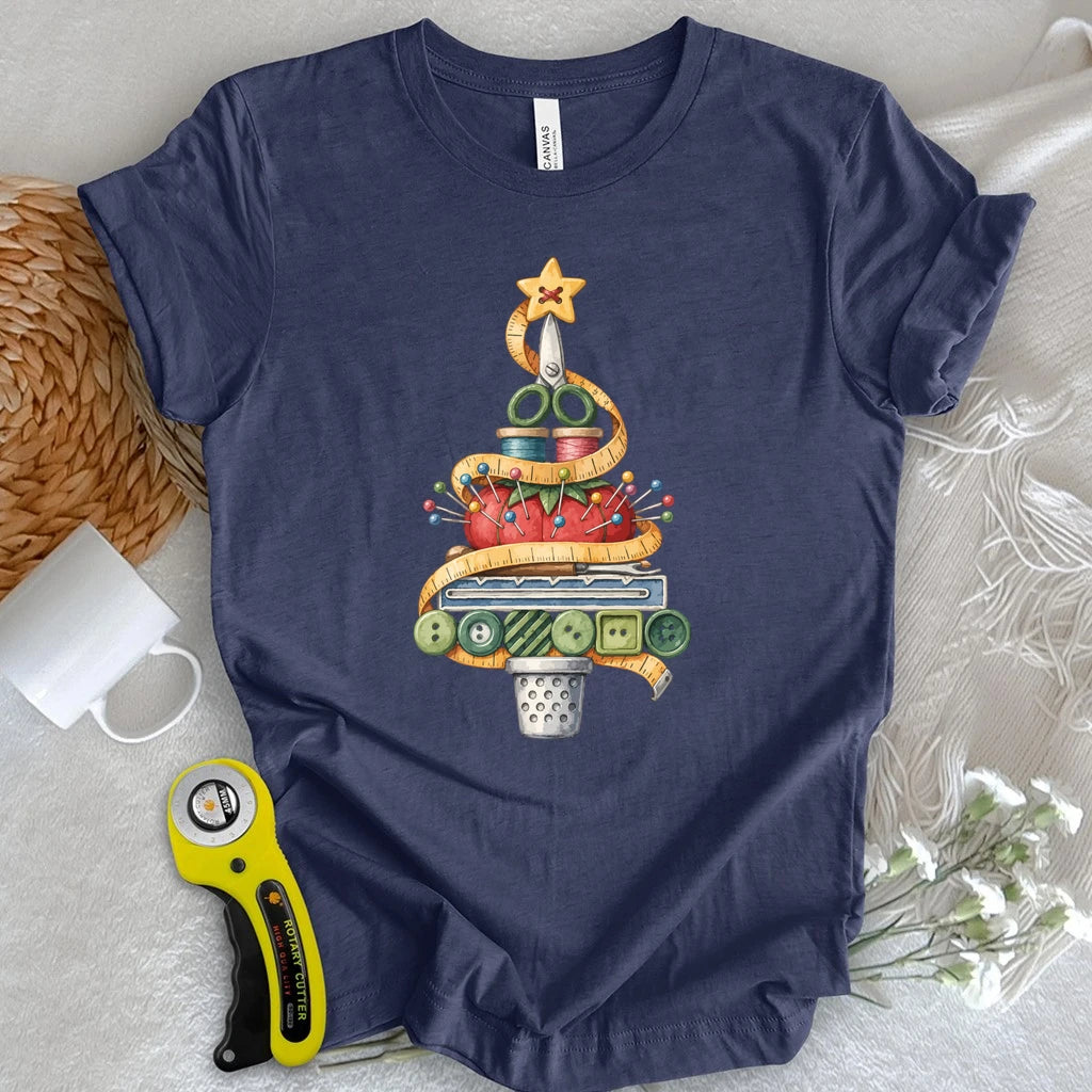 Sewing Tools Christmas Tree T-shirt