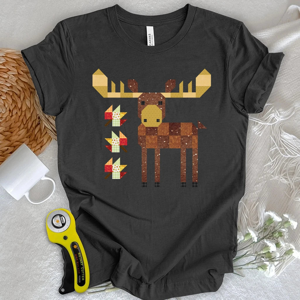 Patchwork Moose T-shirt