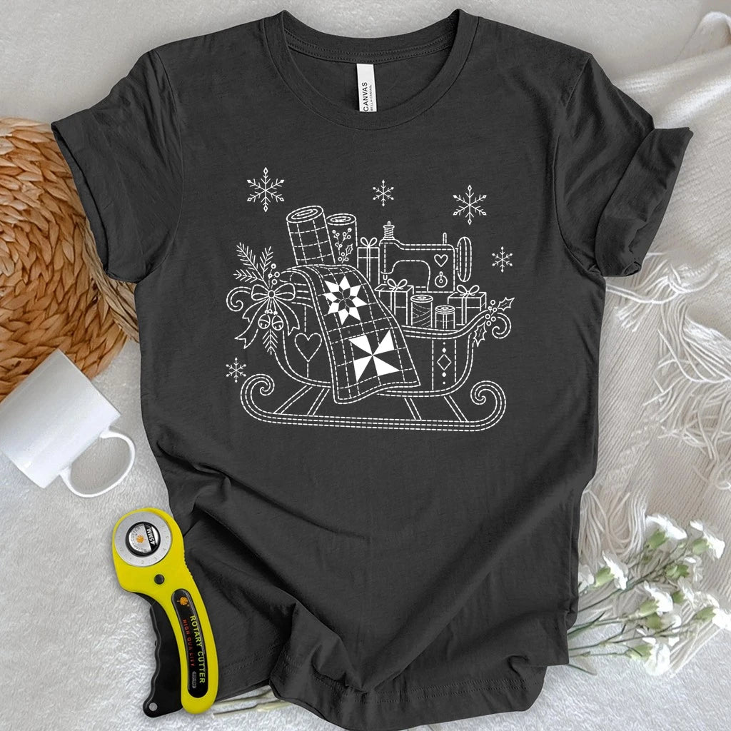 Sashiko Christmas T-shirt