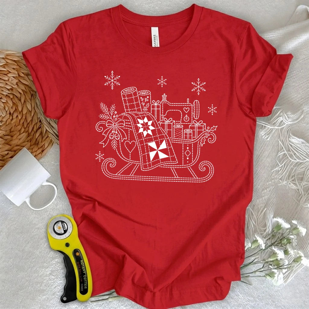 Sashiko Christmas T-shirt