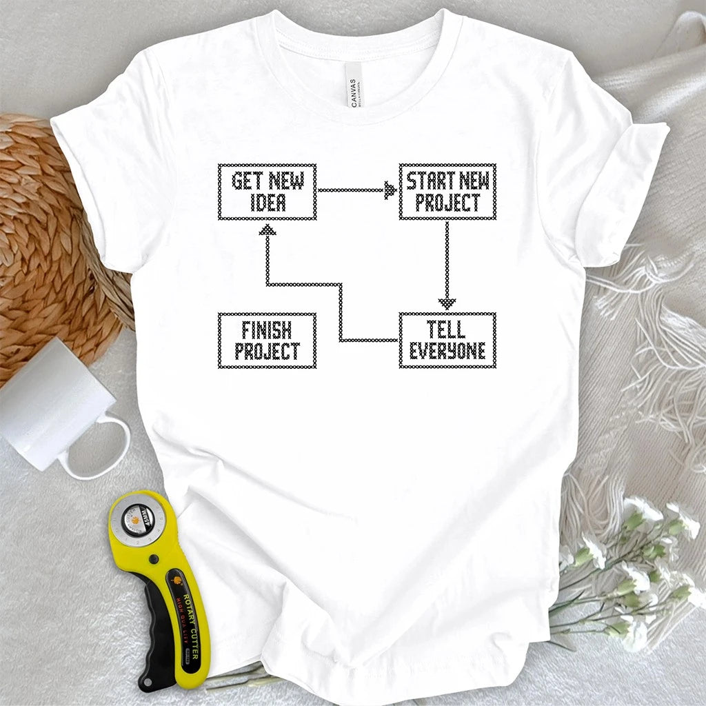 Me Cross-stitch T-shirt