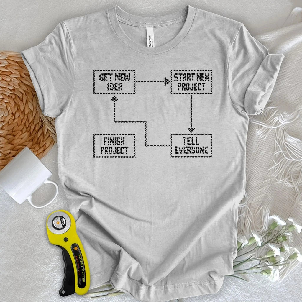 Me Cross-stitch T-shirt