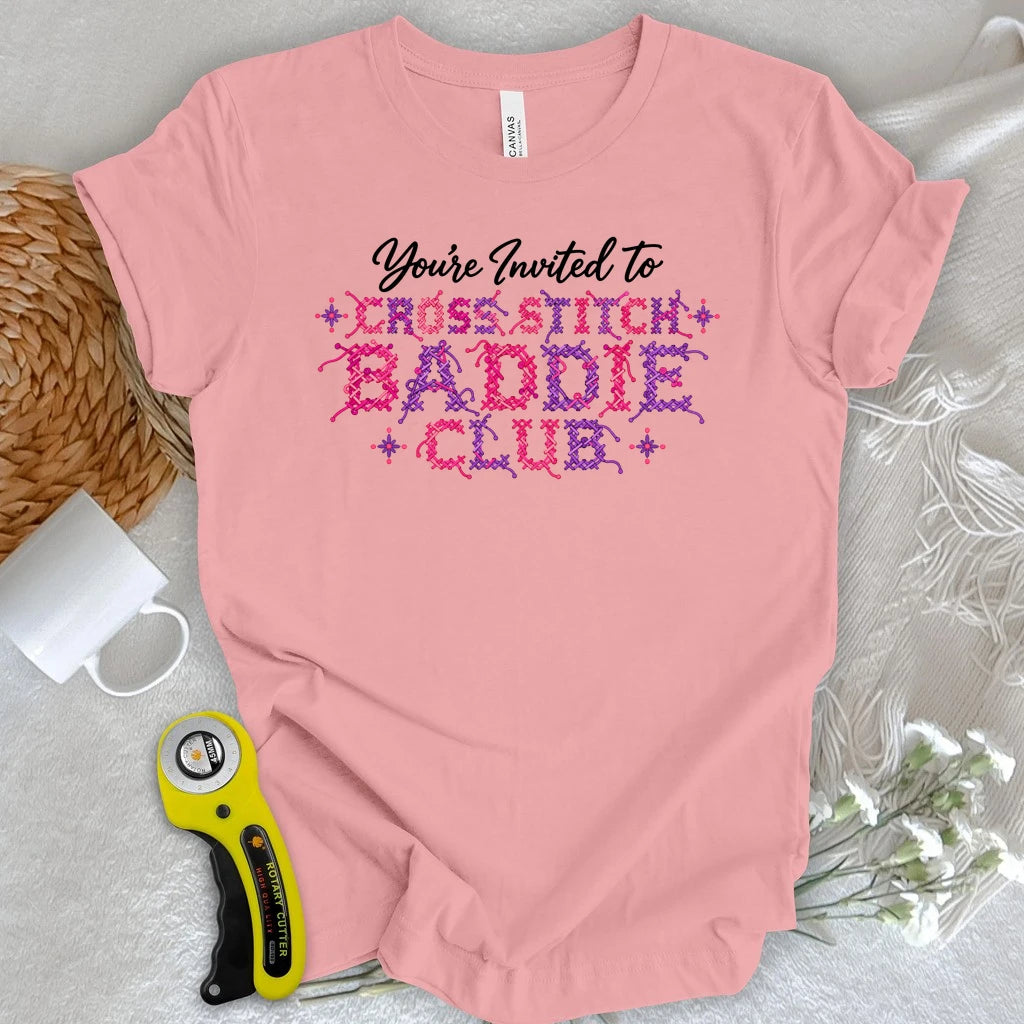 Cross Stitch Baddie Club T-shirt