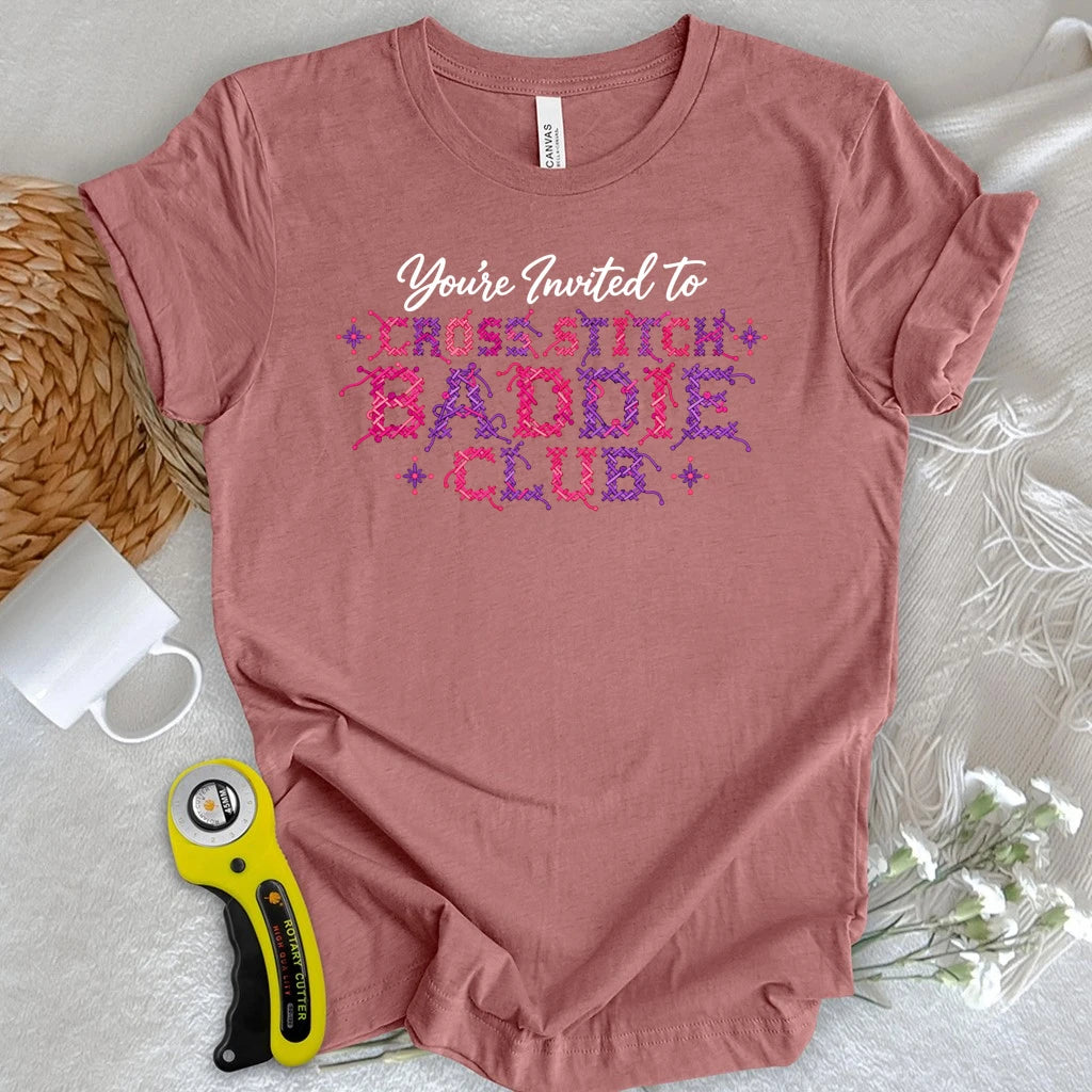Cross Stitch Baddie Club T-shirt