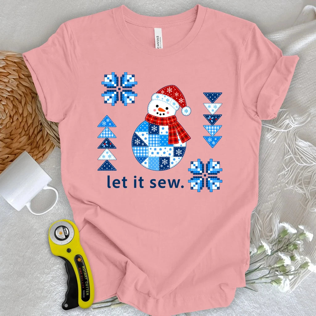 Patchwork Snowman T-shirt