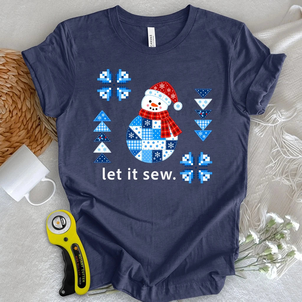 Patchwork Snowman T-shirt