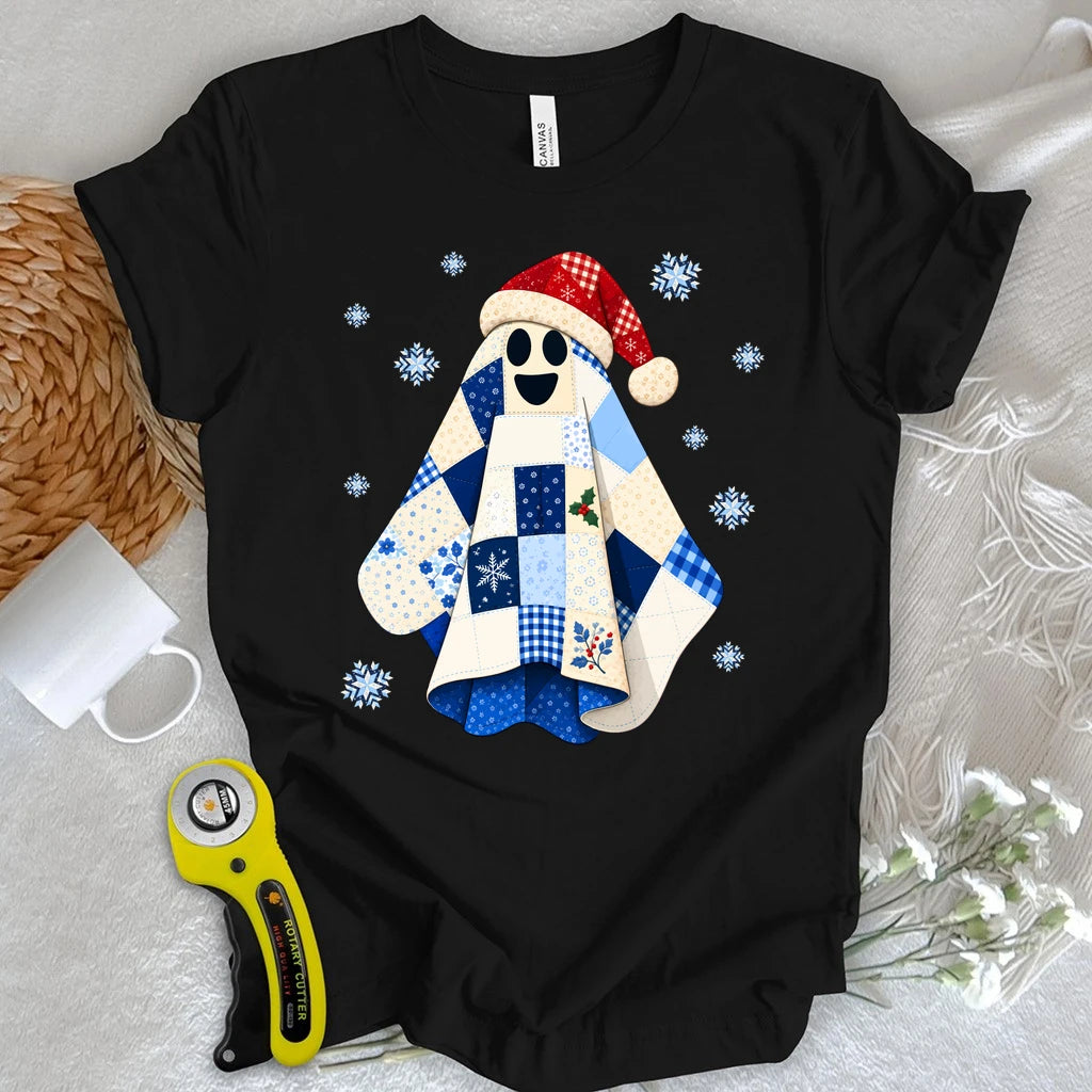 Christmas Quilt Ghost T-shirt