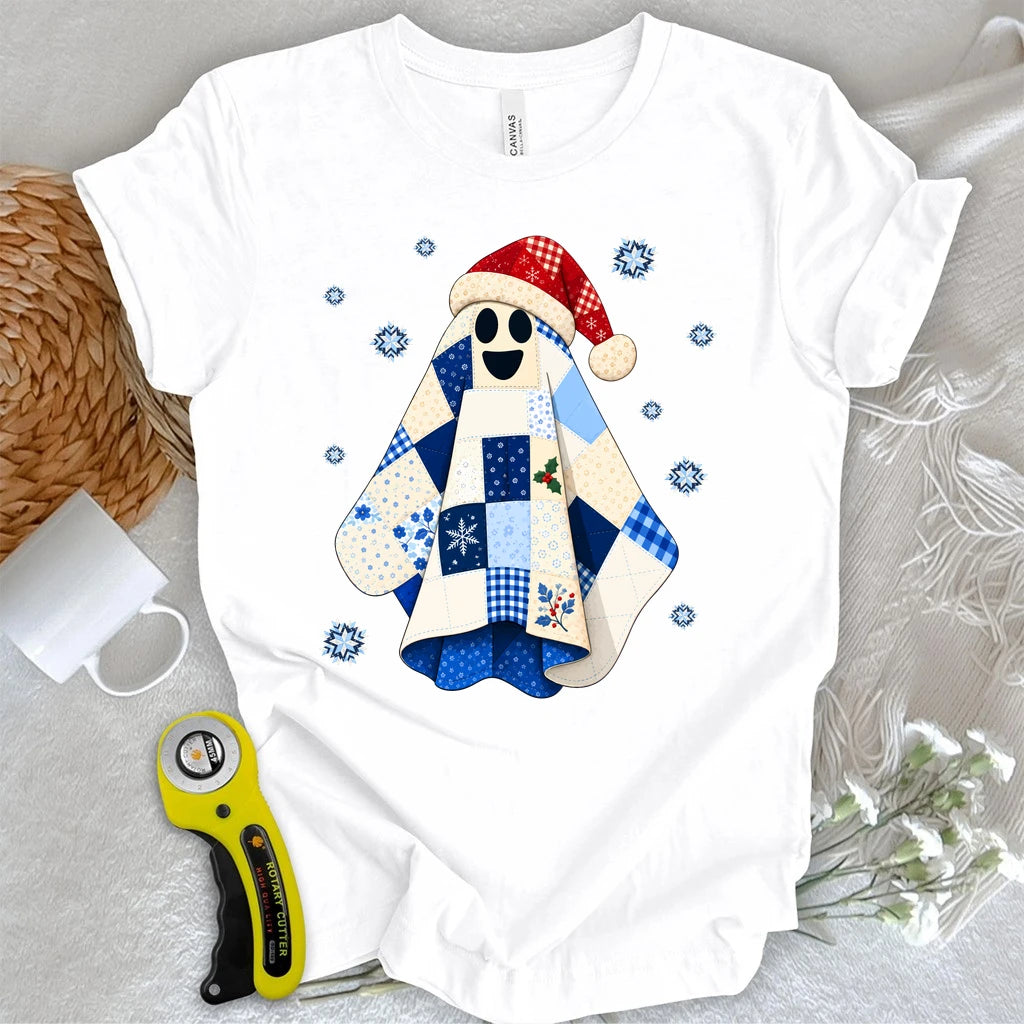 Christmas Quilt Ghost T-shirt