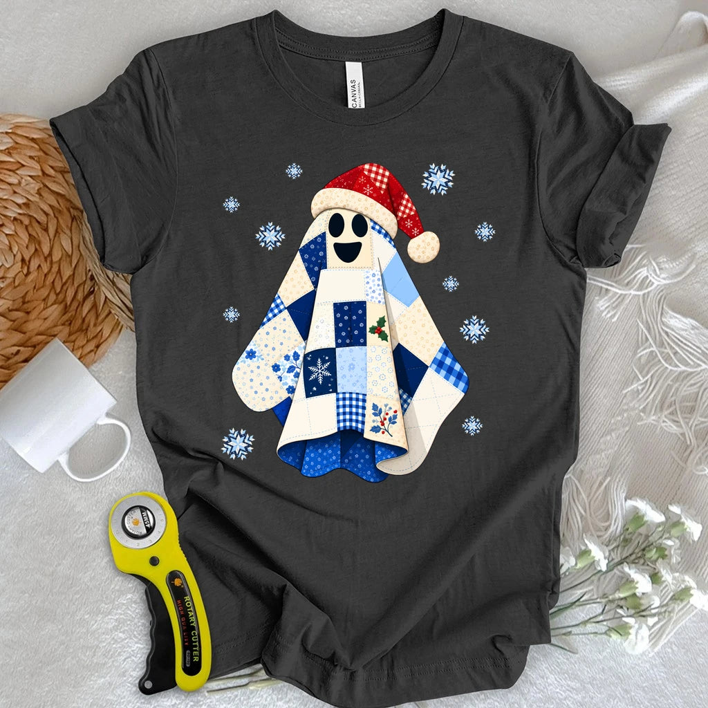 Christmas Quilt Ghost T-shirt