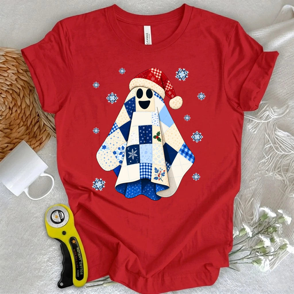 Christmas Quilt Ghost T-shirt