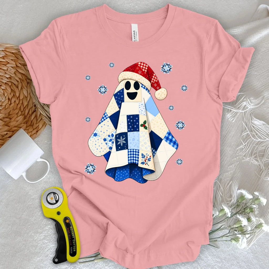 Christmas Quilt Ghost T-shirt