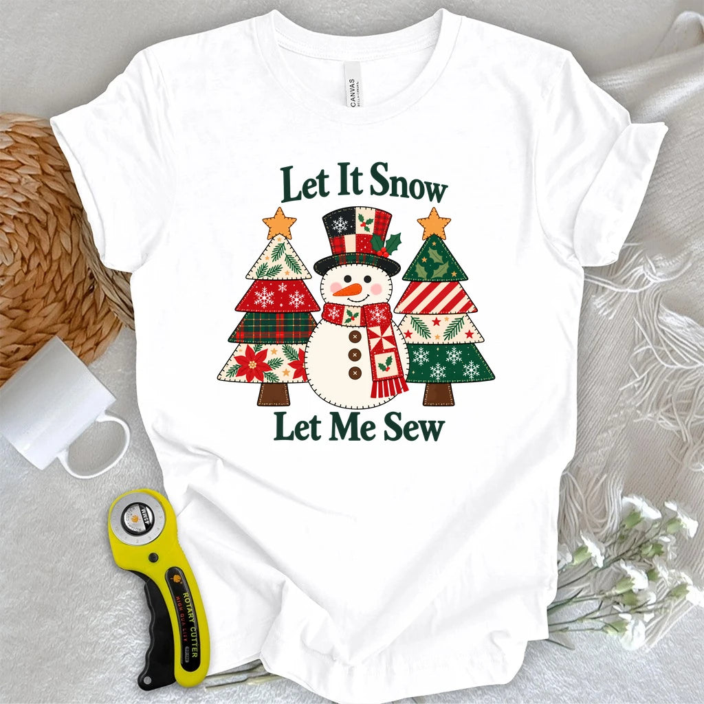 Sewing Through the Snow Appliqué T-shirt