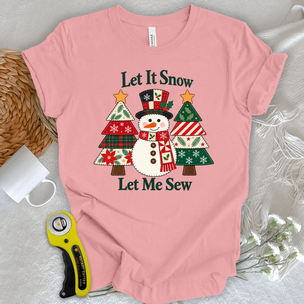 Sewing Through the Snow Appliqué T-shirt