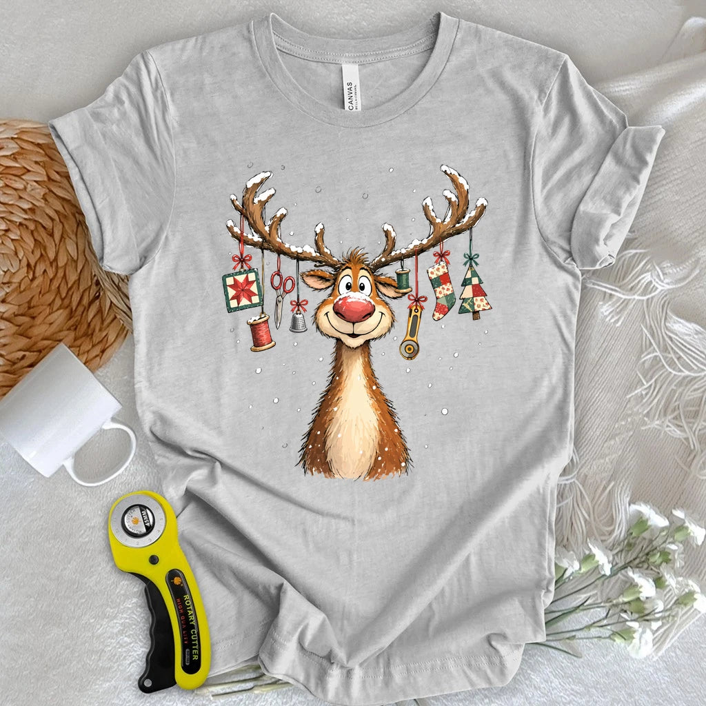 Quiltmas Reindeer T-shirt