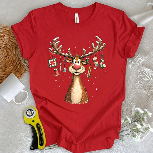 Quiltmas Reindeer T-shirt