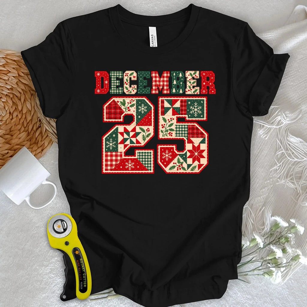 December 25 Patchwork T-shirt