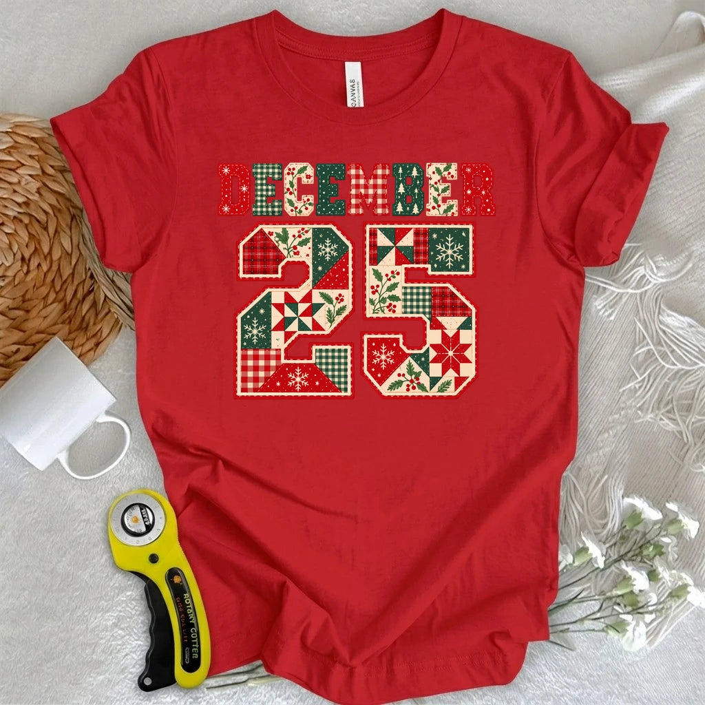December 25 Patchwork T-shirt