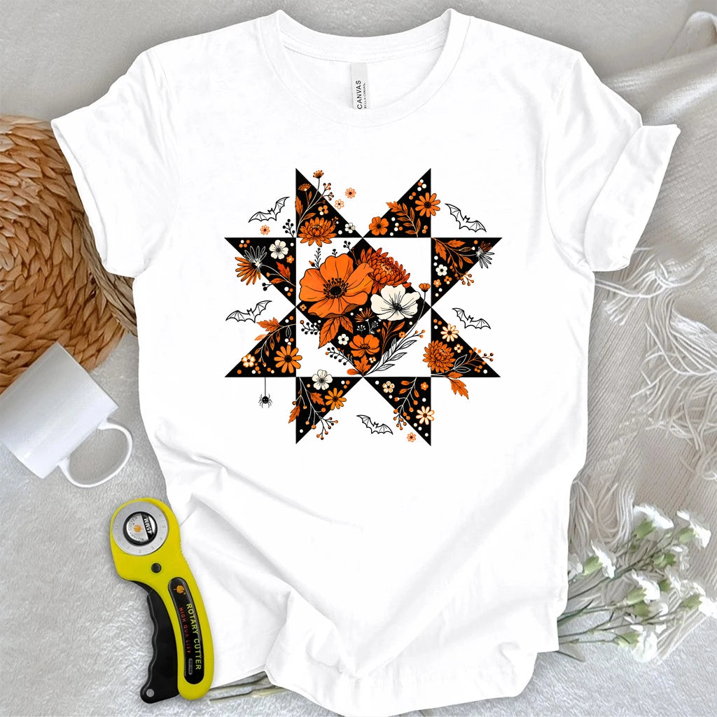 Autumn Star Quilt Block T-shirt