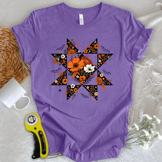 Autumn Star Quilt Block T-shirt
