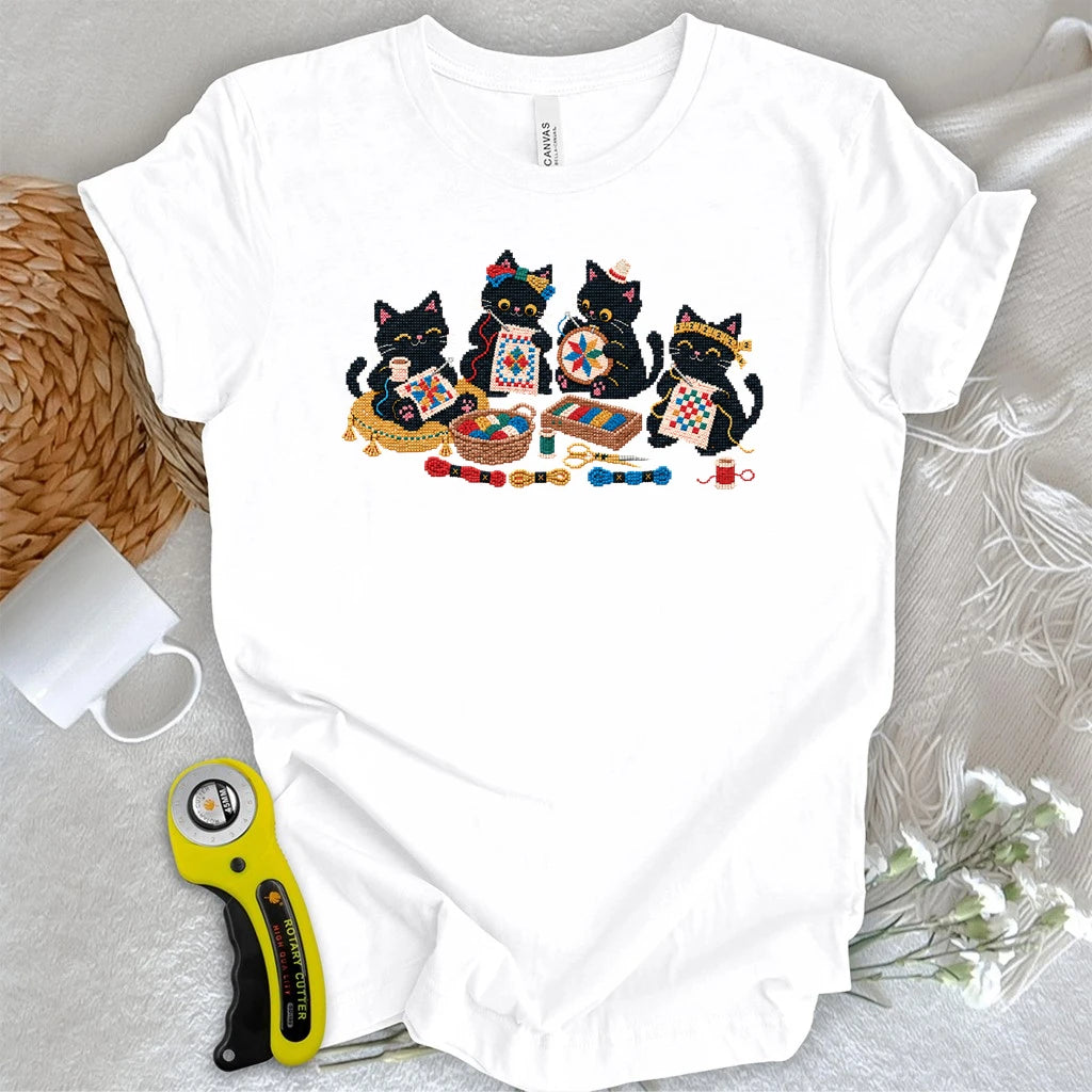 Paws & Cross Stitches T-shirt