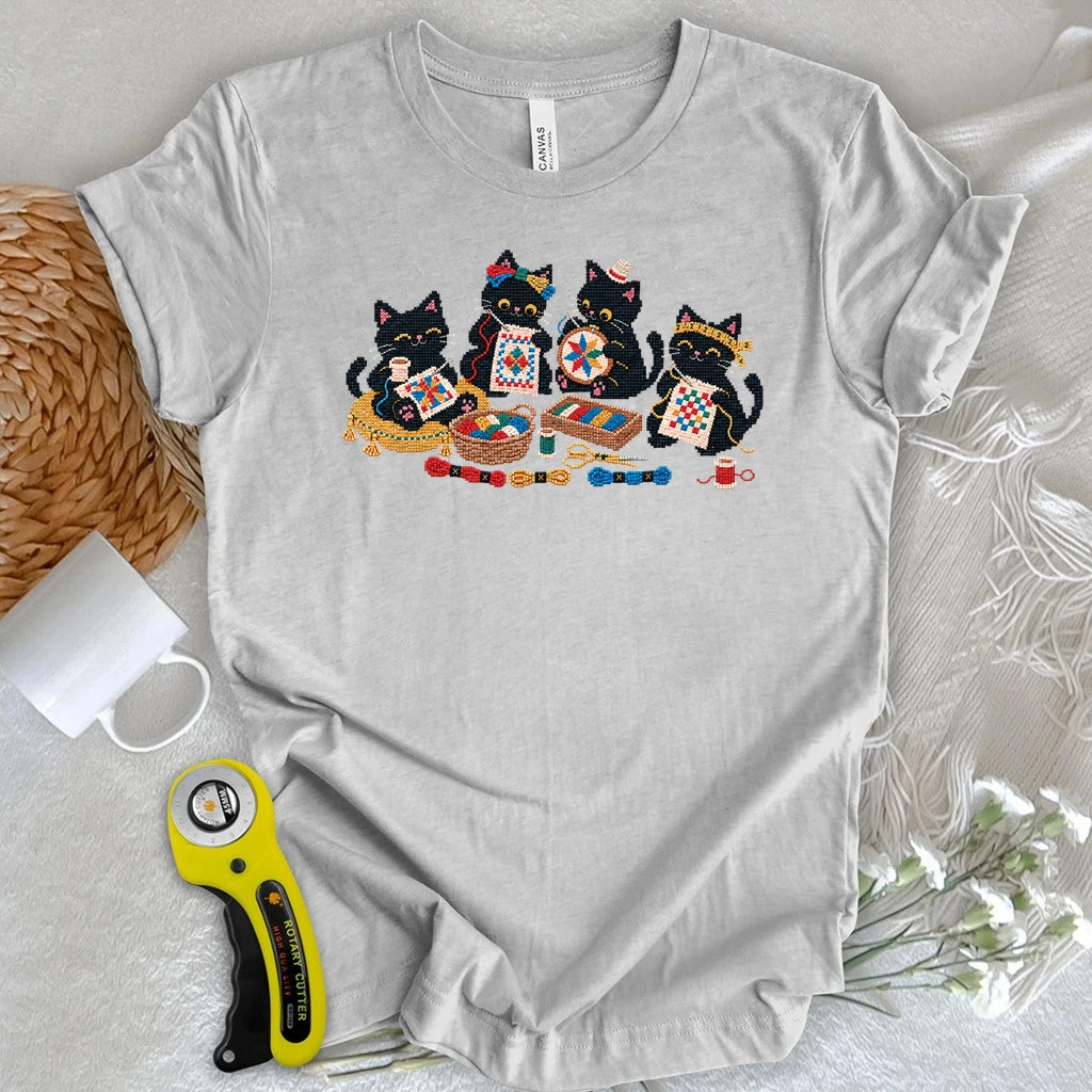 Paws & Cross Stitches T-shirt