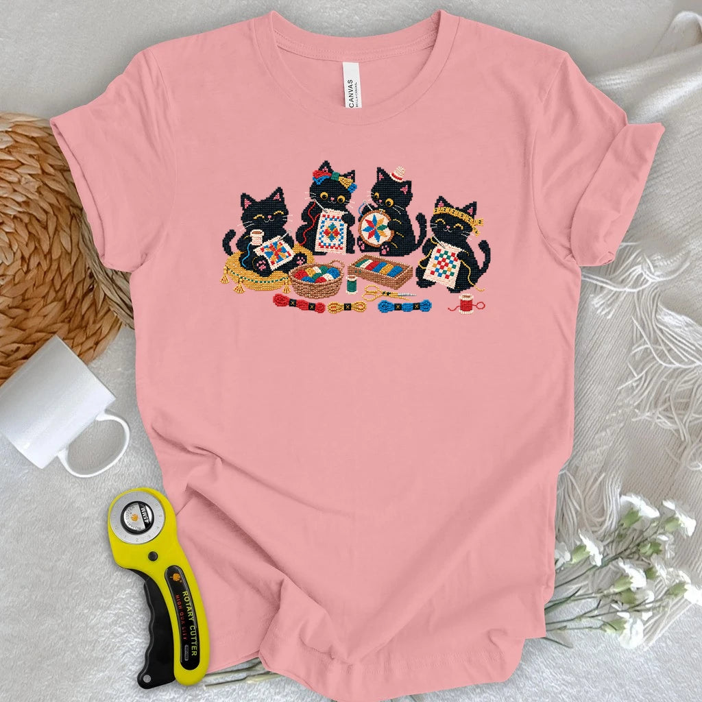 Paws & Cross Stitches T-shirt