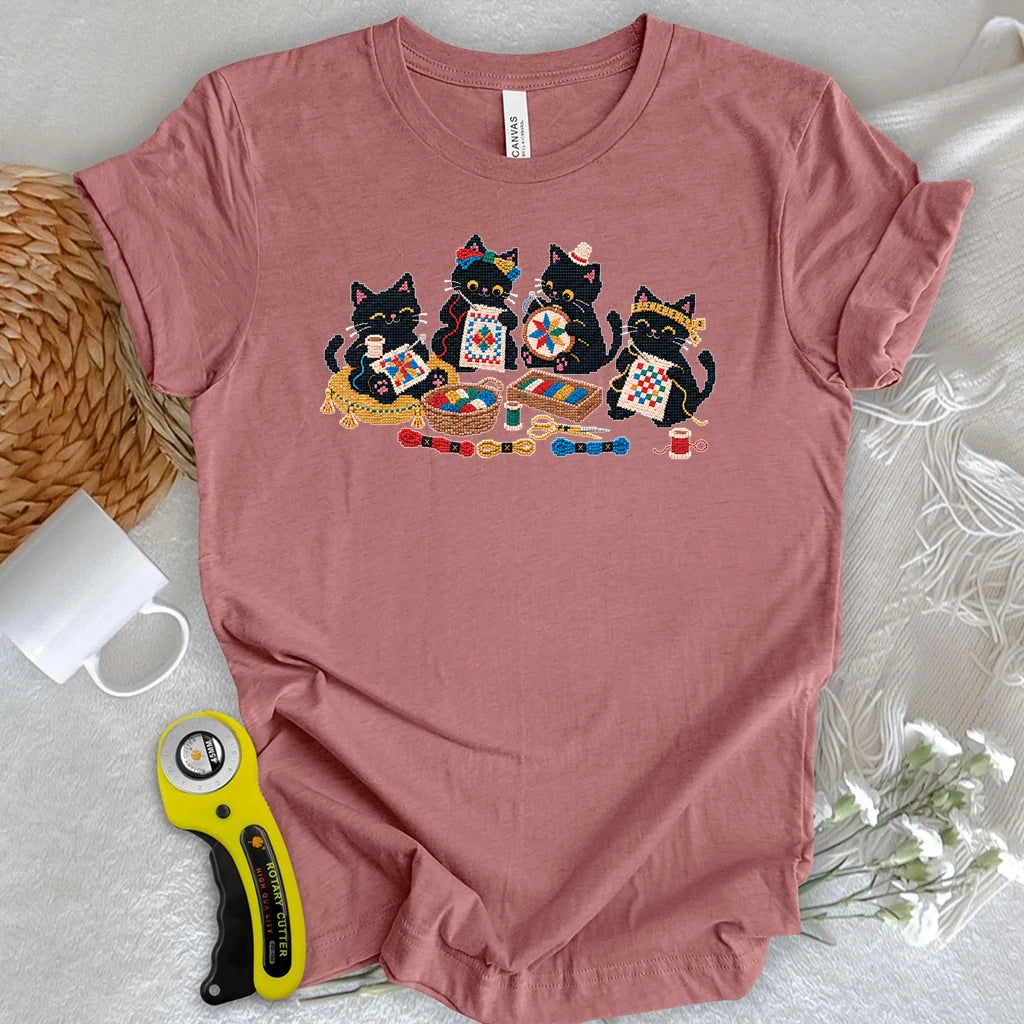Paws & Cross Stitches T-shirt