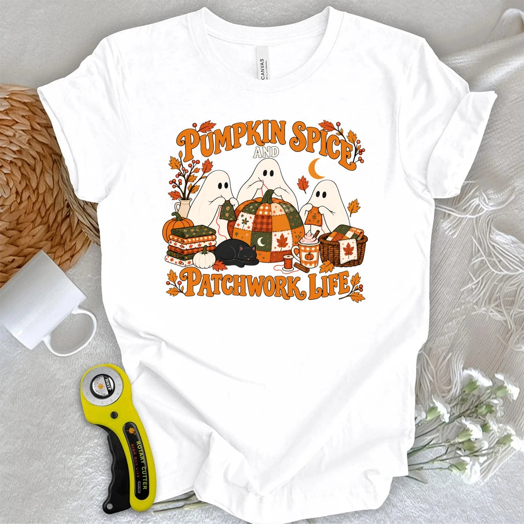 Pumpkin Spice and Patchwork Nights T-shirt
