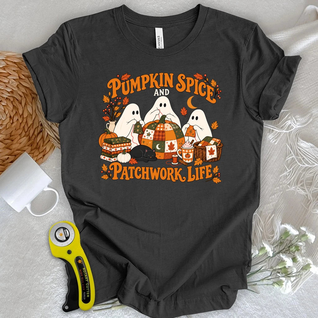 Pumpkin Spice and Patchwork Nights T-shirt