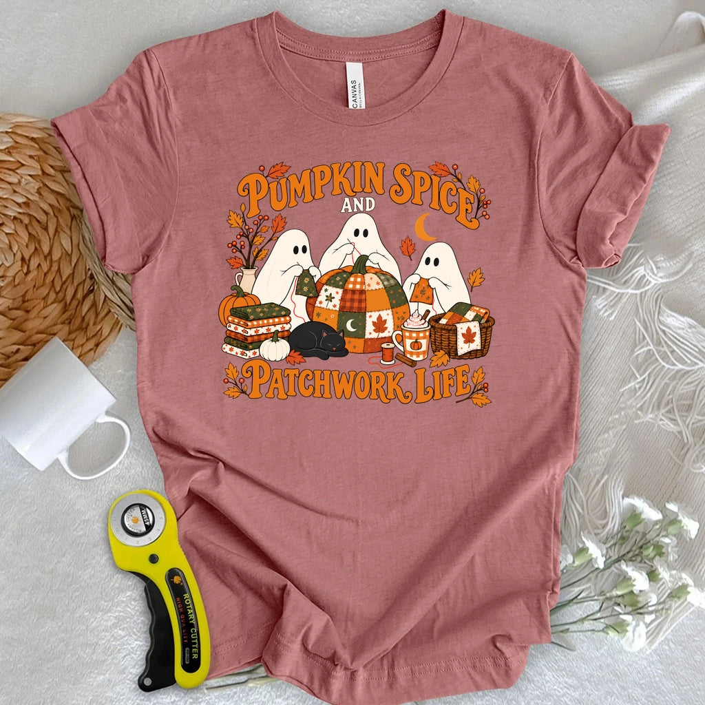 Pumpkin Spice and Patchwork Nights T-shirt