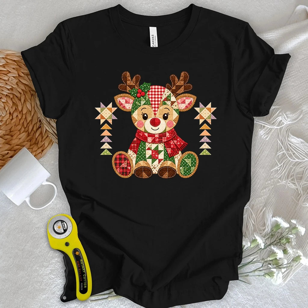 Rudolph’s Patchwork Christmas T-shirt