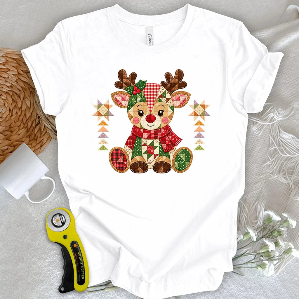 Rudolph’s Patchwork Christmas T-shirt