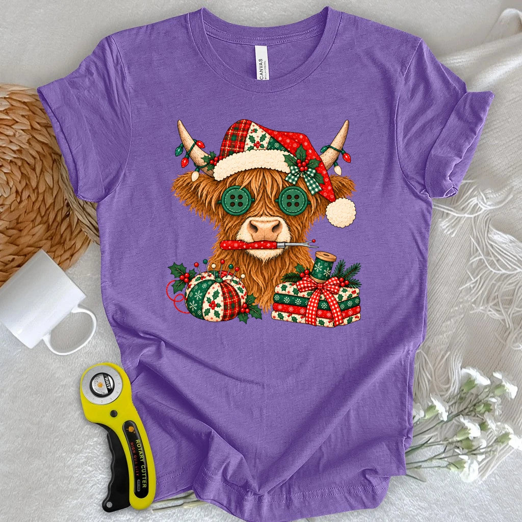 Christmas Quilting Moo-d T-shirt