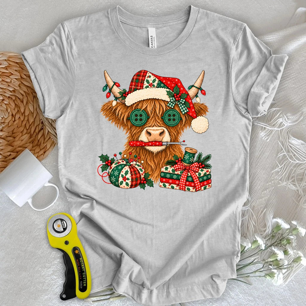 Christmas Quilting Moo-d T-shirt
