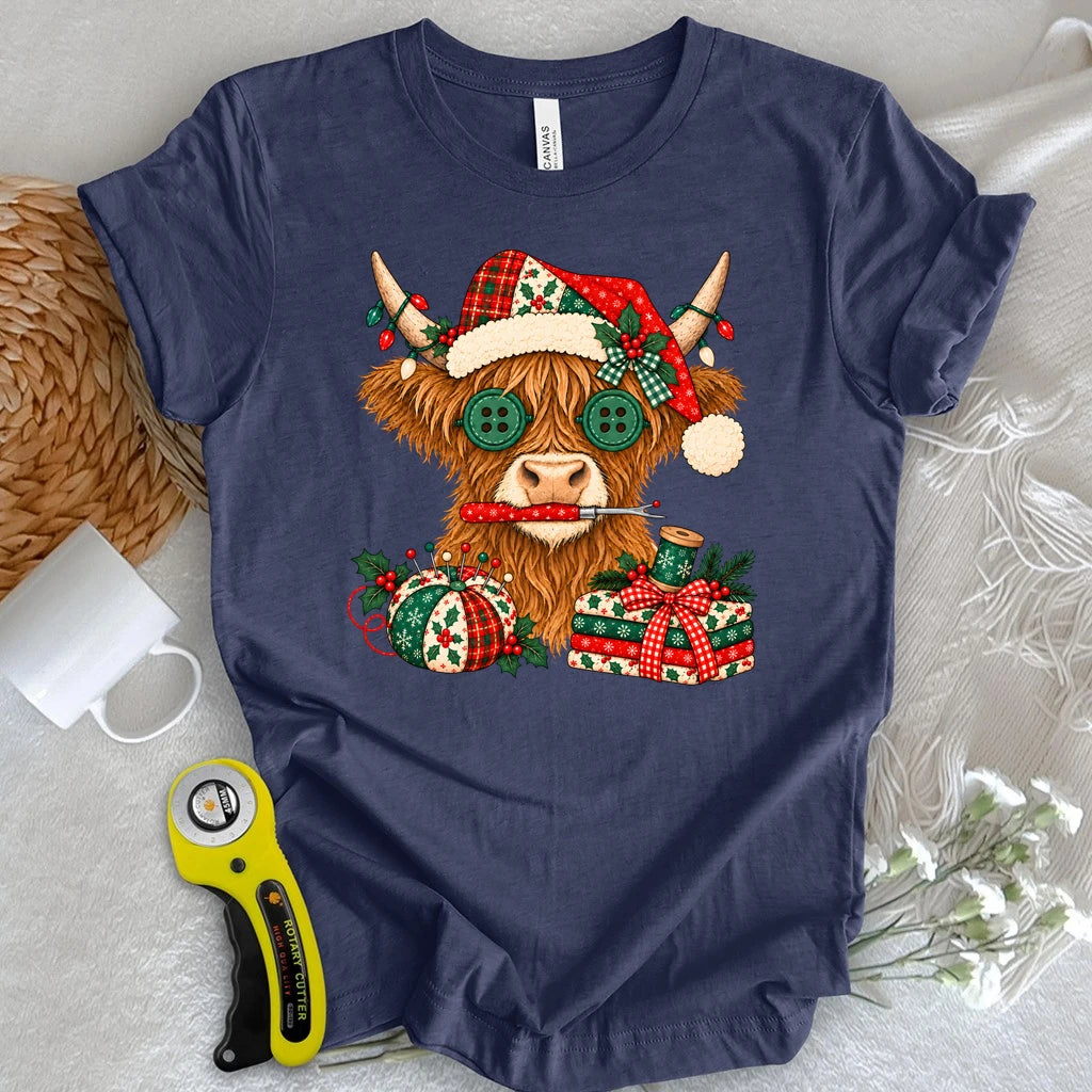 Christmas Quilting Moo-d T-shirt