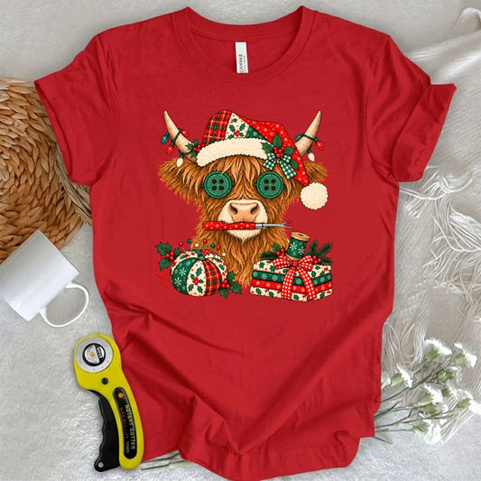 Christmas Quilting Moo-d T-shirt