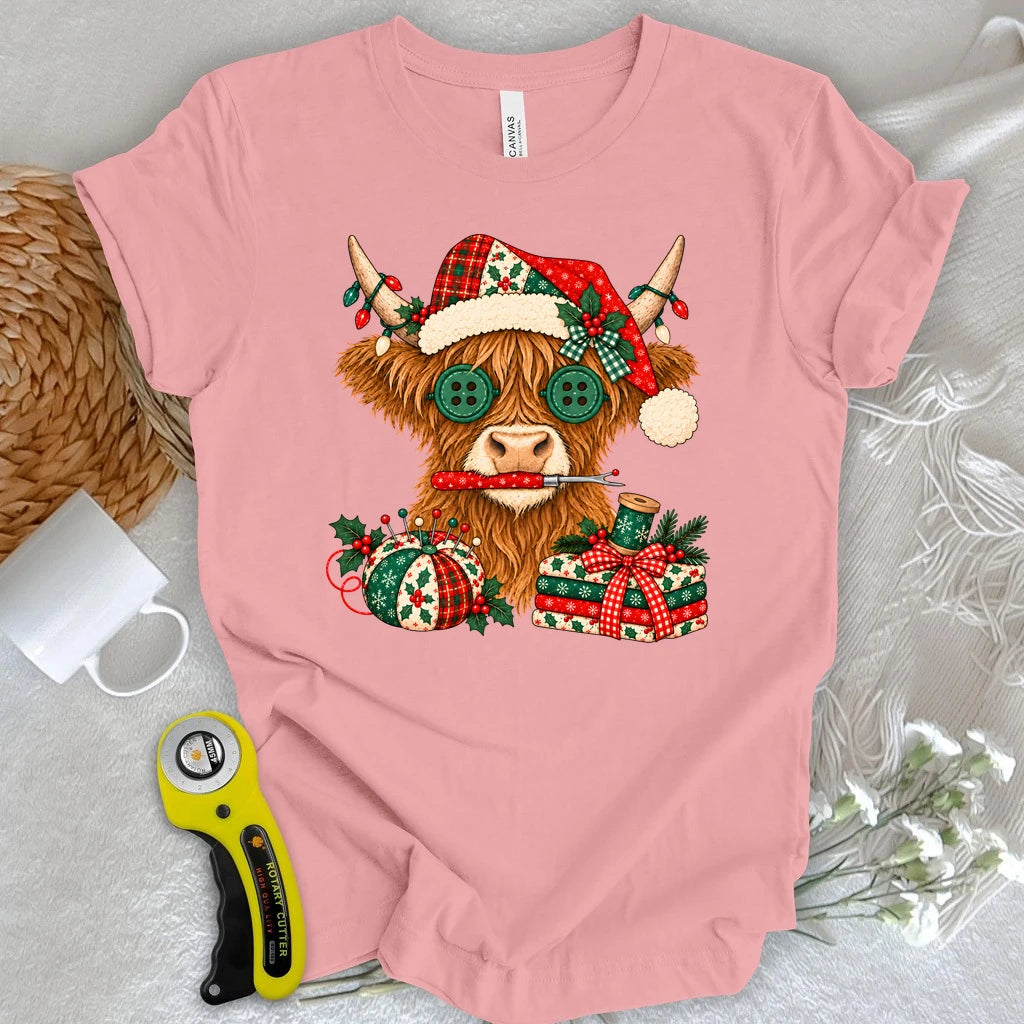 Christmas Quilting Moo-d T-shirt
