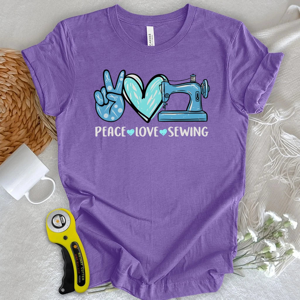 Peace, Love, Sewing T-shirt