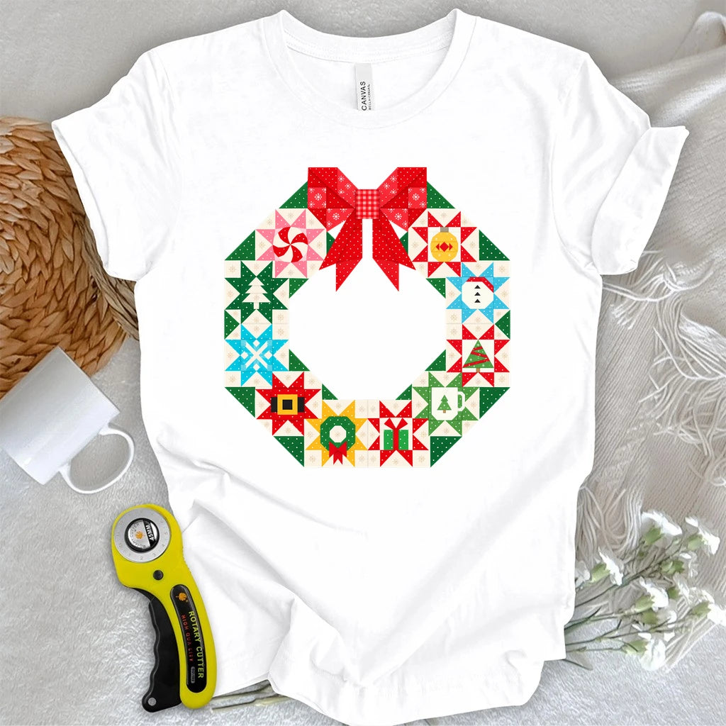 A Wreath of Christmas Wishes T-shirt
