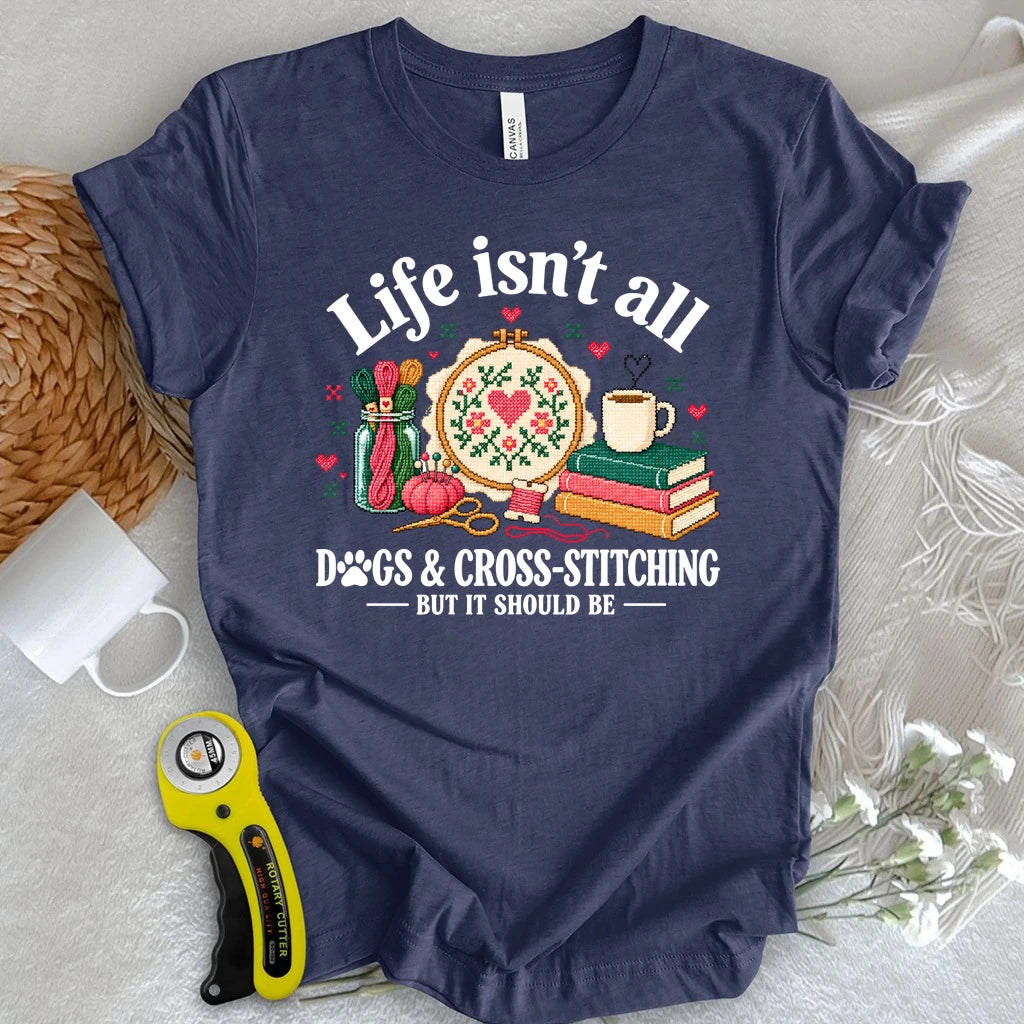 Dogs & Cross Stitch Joys T-shirt