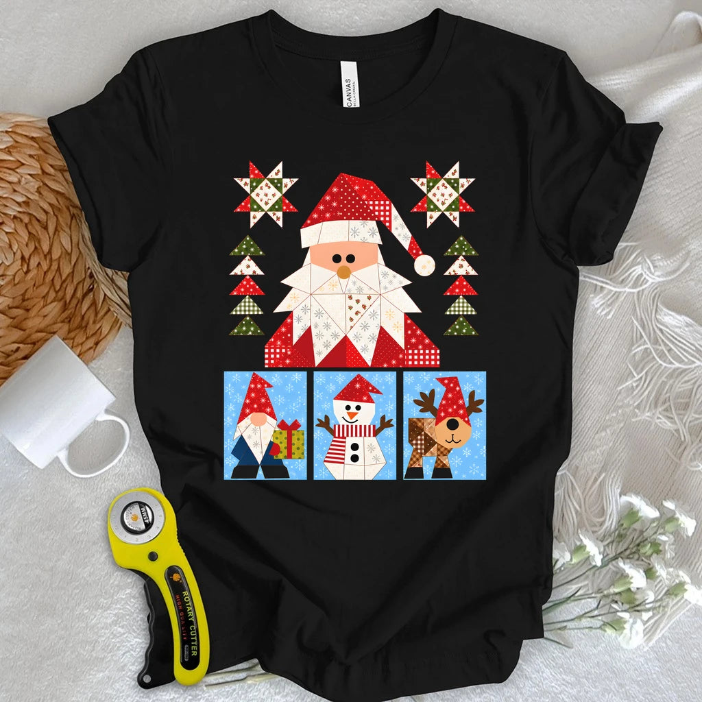 Santa’s Patchwork Parade T-shirt
