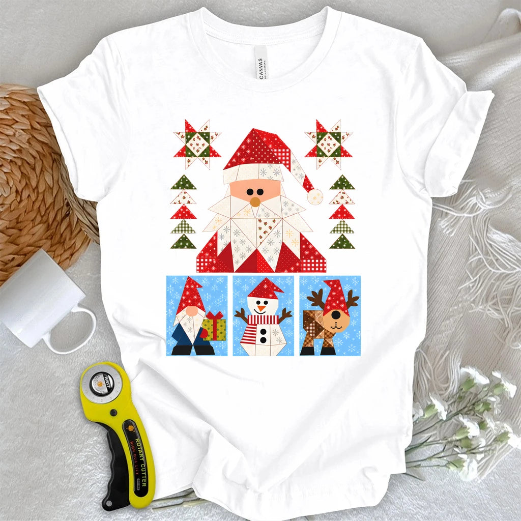 Santa’s Patchwork Parade T-shirt