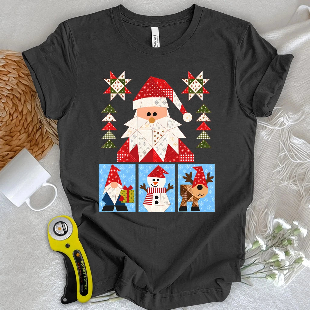 Santa’s Patchwork Parade T-shirt