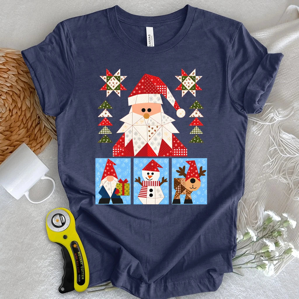 Santa’s Patchwork Parade T-shirt