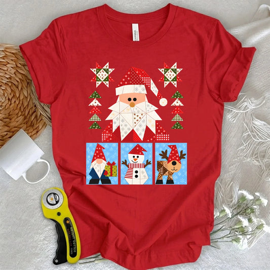 Santa’s Patchwork Parade T-shirt