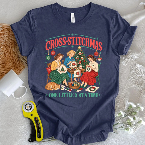 Cross-stitchmas Quilt Gang T-shirt
