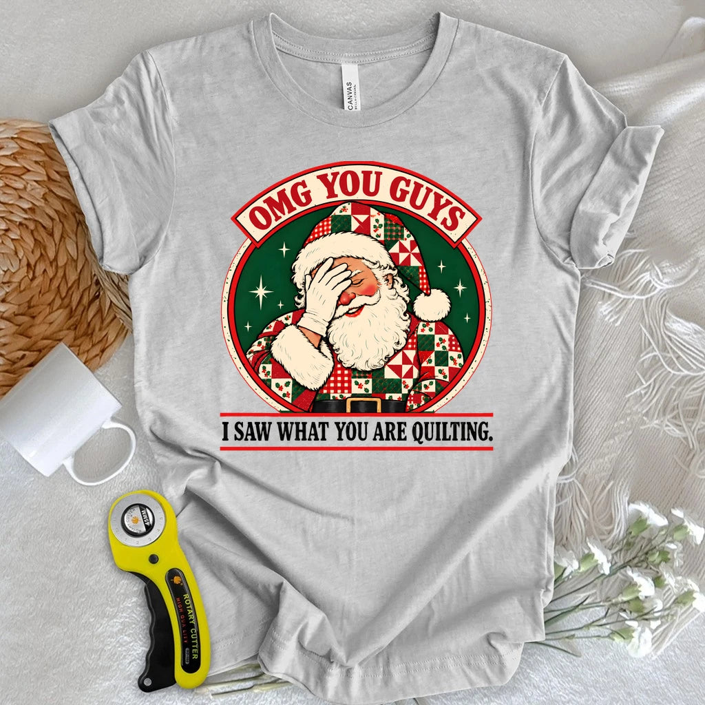 Santa Saw You Quilt T-shirt