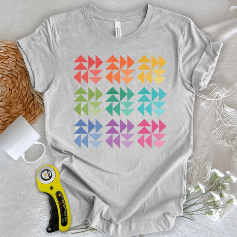 Ombre Flying Geese Quilt Block T-shirt